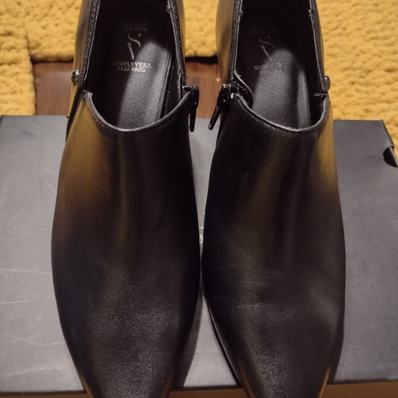 Simply Vera Vera Wang Booties Black Size 7.5 - Picture 3 of 5